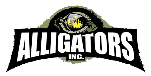 Alligators Inc logo, Alligators Inc, Whole Alligator, alligator meat, frog legs